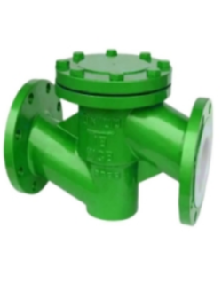 Fluorine lined check valve