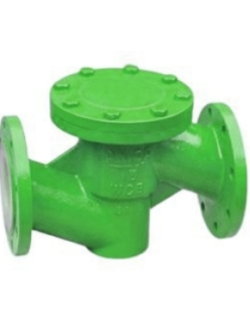 Válvula de retenção revestida em fluoropolímero