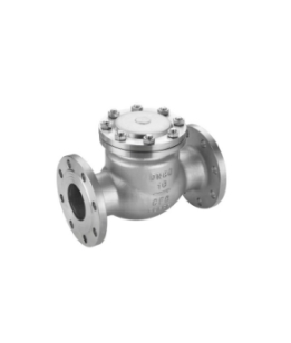 válvula de retenção industrial para evitar o retorno do fluxo em sistemas de tubulação