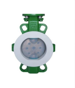 válvula borboleta industrial tipo wafer para controle de fluxo em tubulações