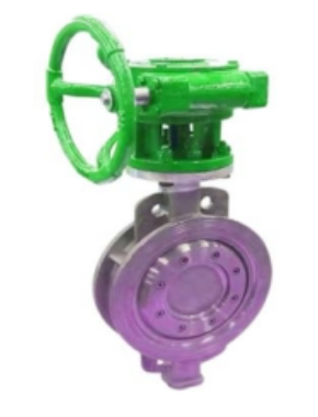 three eccentric butterfly valve