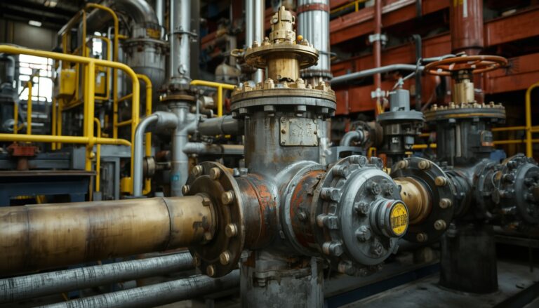 Industrial valves used in oil and gas pipeline systems with high-pressure flow control equipment