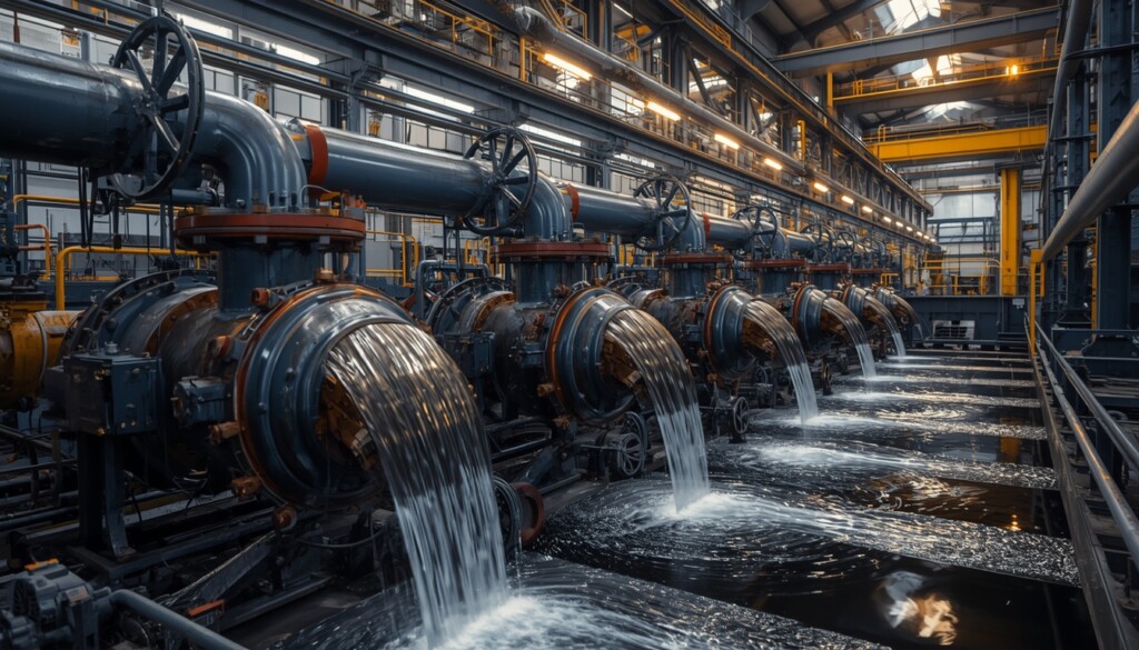Válvulas industriais OEM & ODM utilizadas em sistemas de tratamento de águas residuais de usinas siderúrgicas para controle de polpa e fluidos químicos