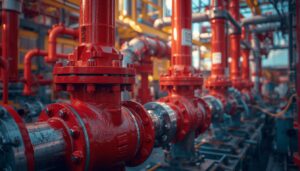Industrial valves manufactured and tested according to API, ASME, and ISO standards for reliable industrial applications.