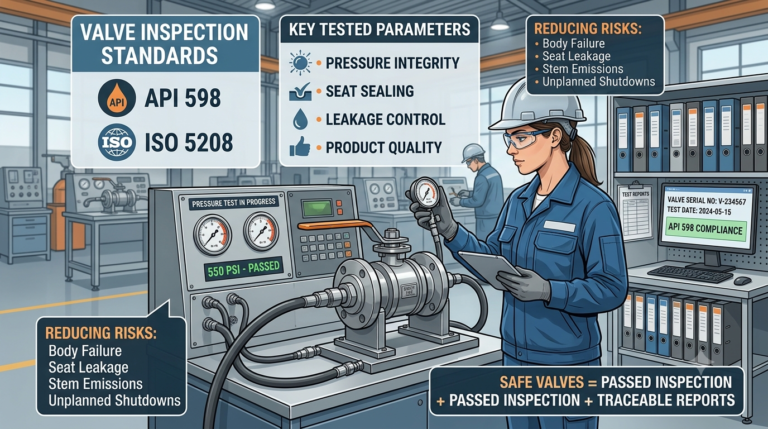 Valve inspection standards testing for modern industrial valve safety