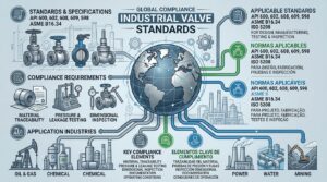 Industrial valve standards for design testing and global compliance