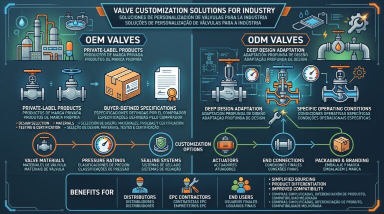 Explore OEM and ODM valve customization, custom valve manufacturing, private labeling, design flexibility and key benefits for industrial buyers.