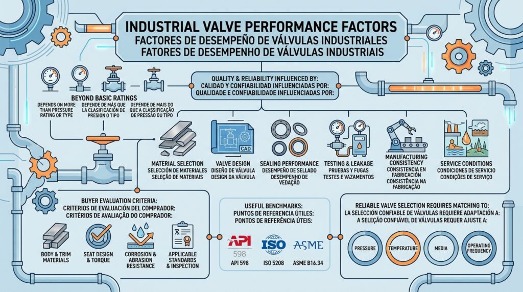 Industrial valve performance quality reliability testing and sealing